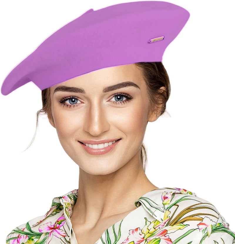 recapitula Satin Lining Classic Wool Beret Hats for Women Man Painter hat French Beret for Man Woman Warm Winte. - Image 1